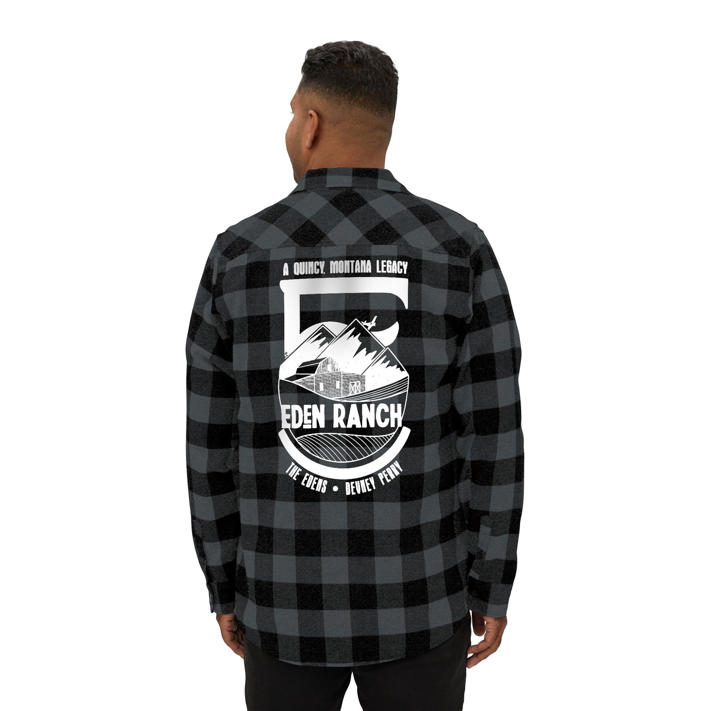 Eden Ranch Plaid Flannel Shirt – Back Print