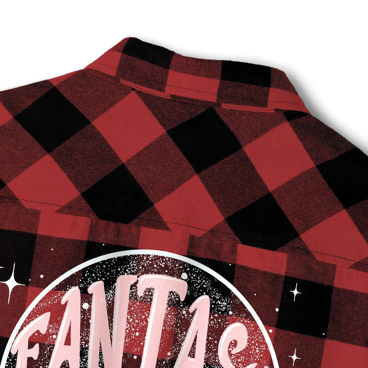 Fantasy Reader Snowglobe Buffalo Plaid Flannel Shirt | Bookish Christmas Gift for Women
