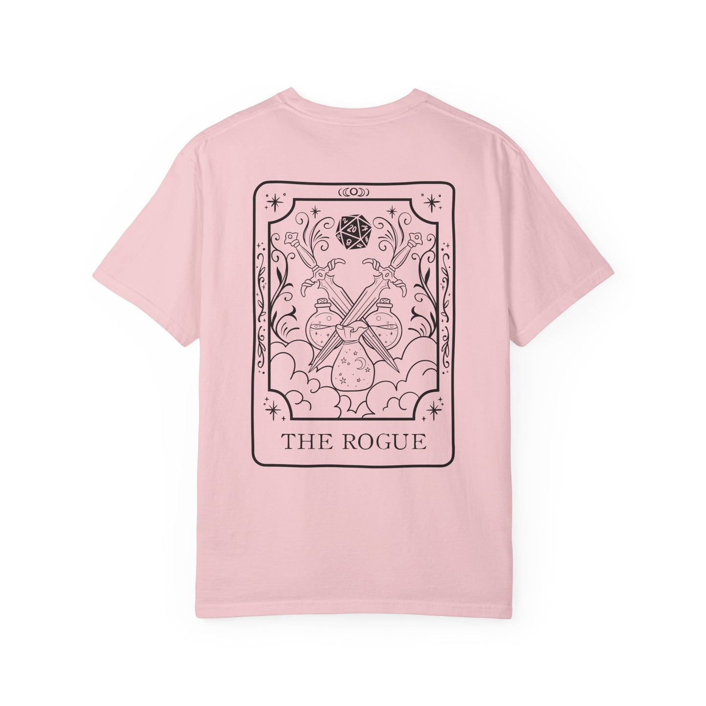 Rogue Tarot Card Comfort Colors Shirt | TTRPG Character Class Tee