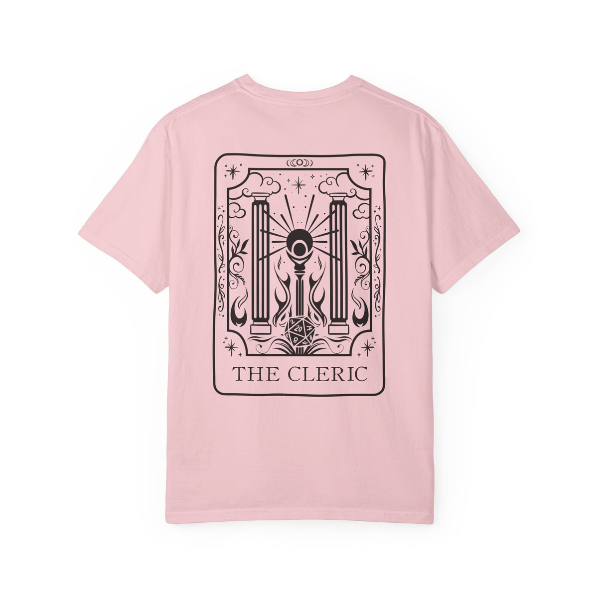 Cleric Tarot Card Comfort Colors Shirt | TTRPG Character Class Tee