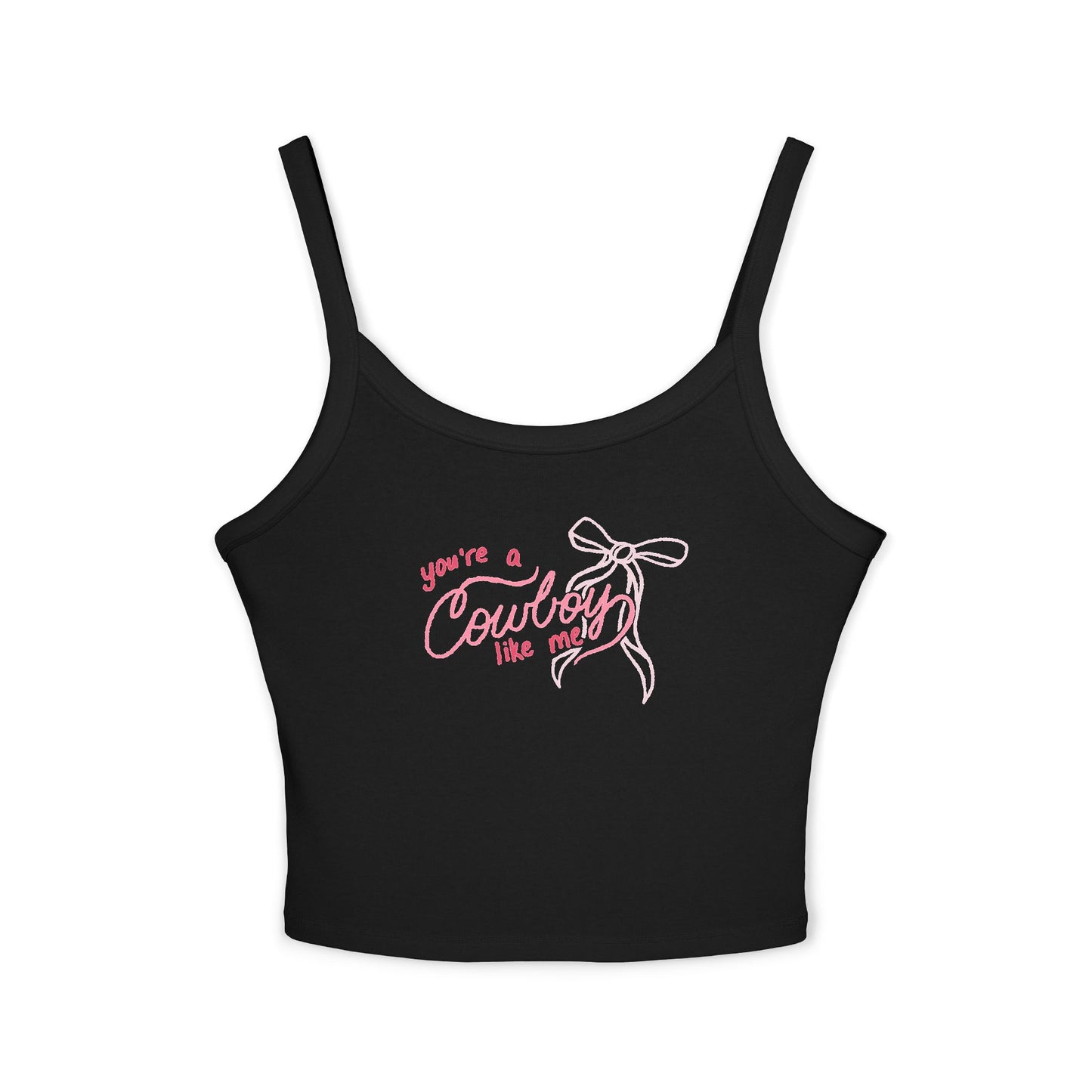 You’re a Cowboy Like Me Cropped Tank Top | Cowboy Romance Graphic Tank