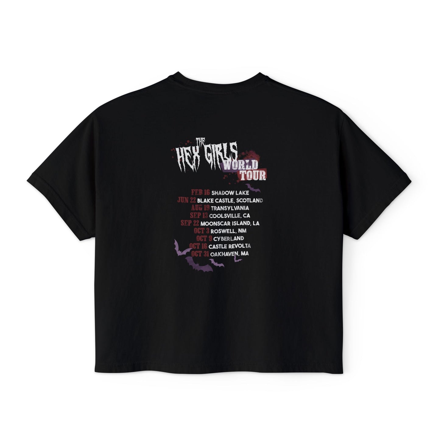 2-Sided Witchy Girl Band Tee — Boxy Fit