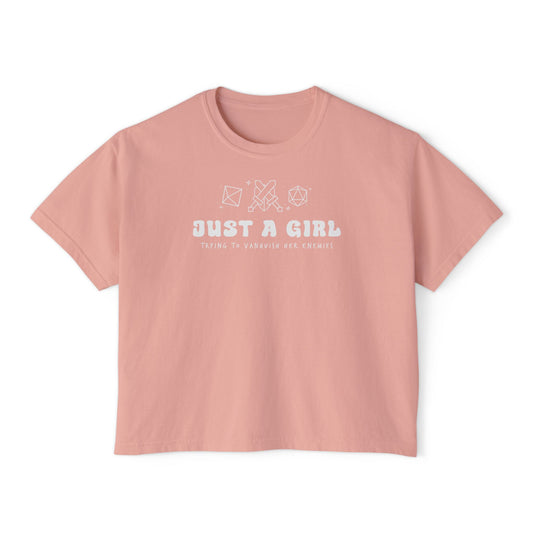 Just A Girl T-Shirt - Boxy Fit