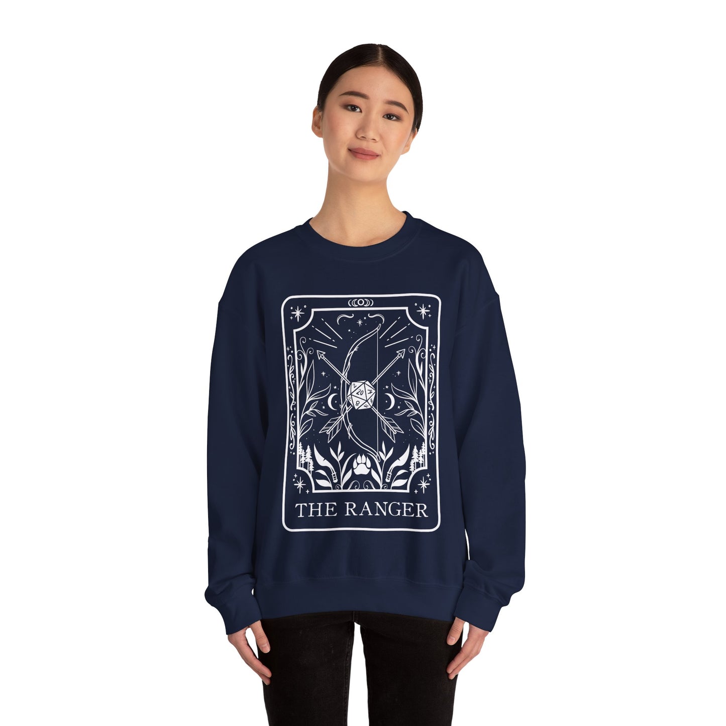 Ranger Tarot Card Gildan Sweatshirt Shirt | TTRPG Character Class Crewneck
