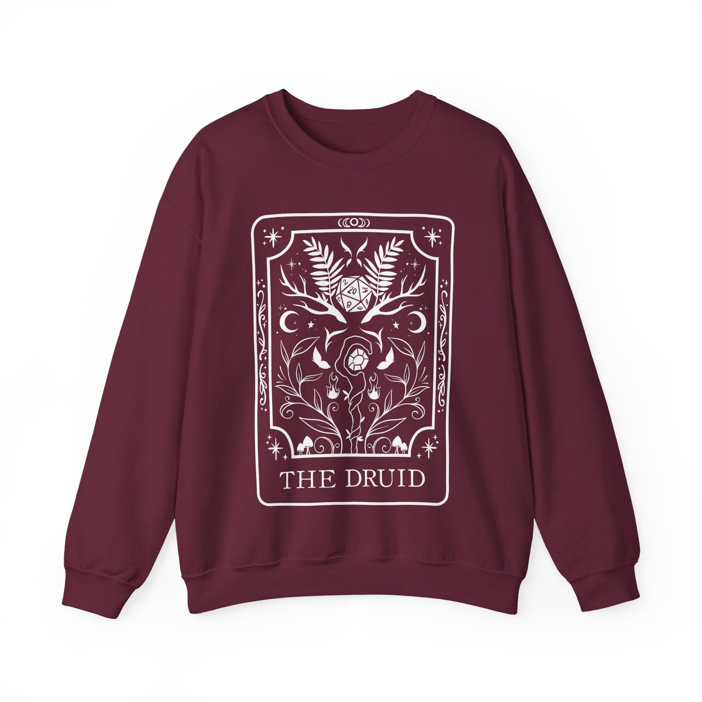 Druid Tarot Card Gildan Sweatshirt Shirt | TTRPG Character Class Crewneck