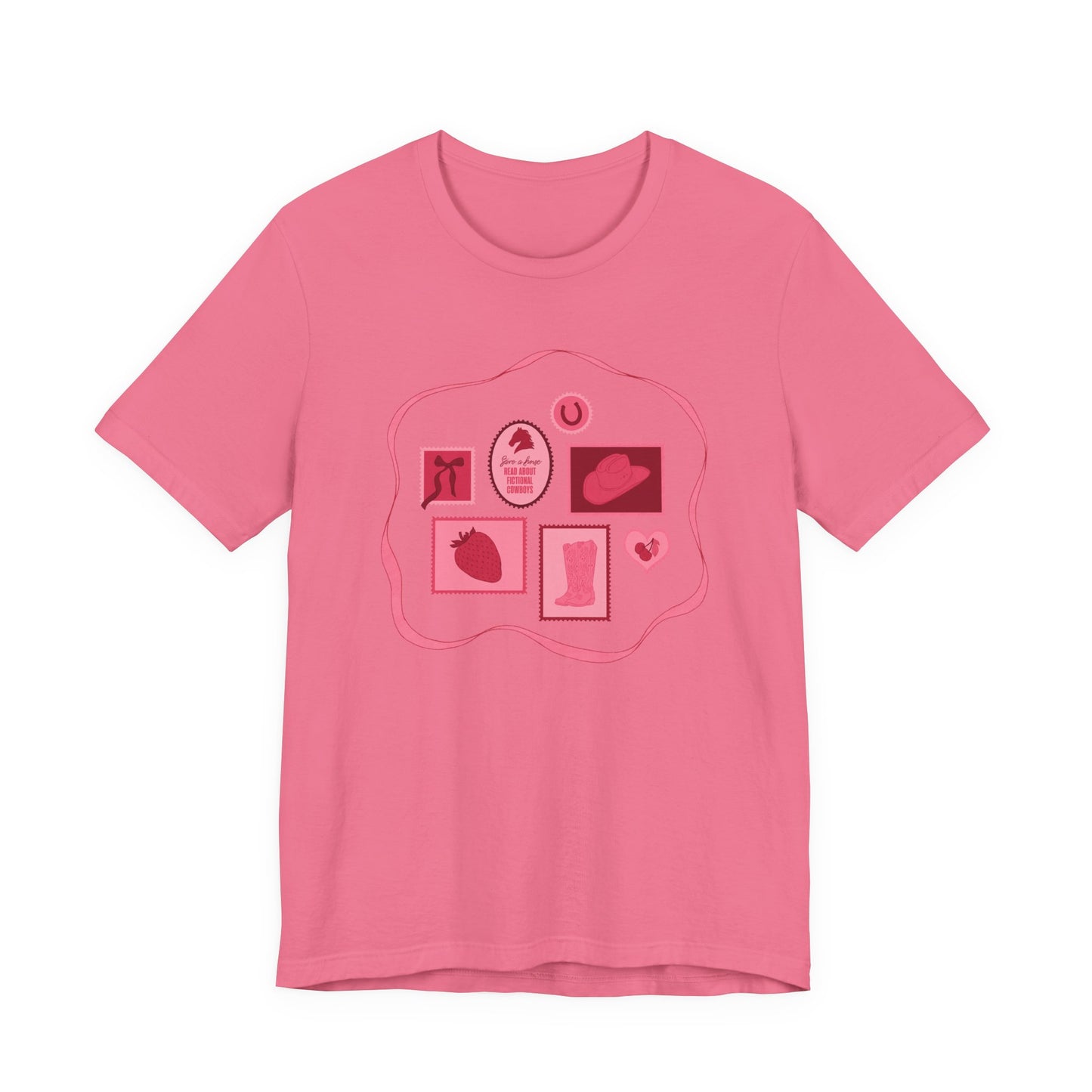 Save a Horse, Read About Fictional Cowboys Bella + Canvas Tee | Cowboy Romance Shir