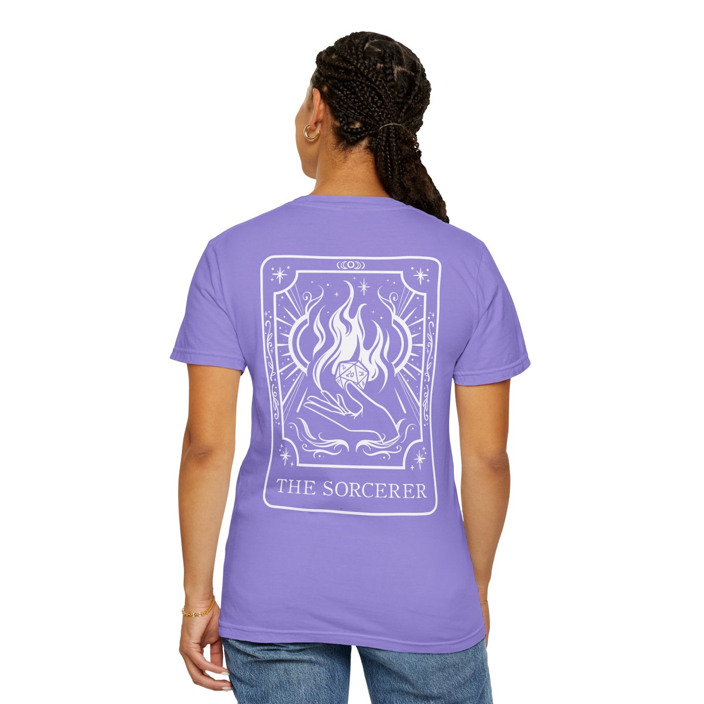 Sorcerer Tarot Card Comfort Colors Shirt | TTRPG Character Class Tee