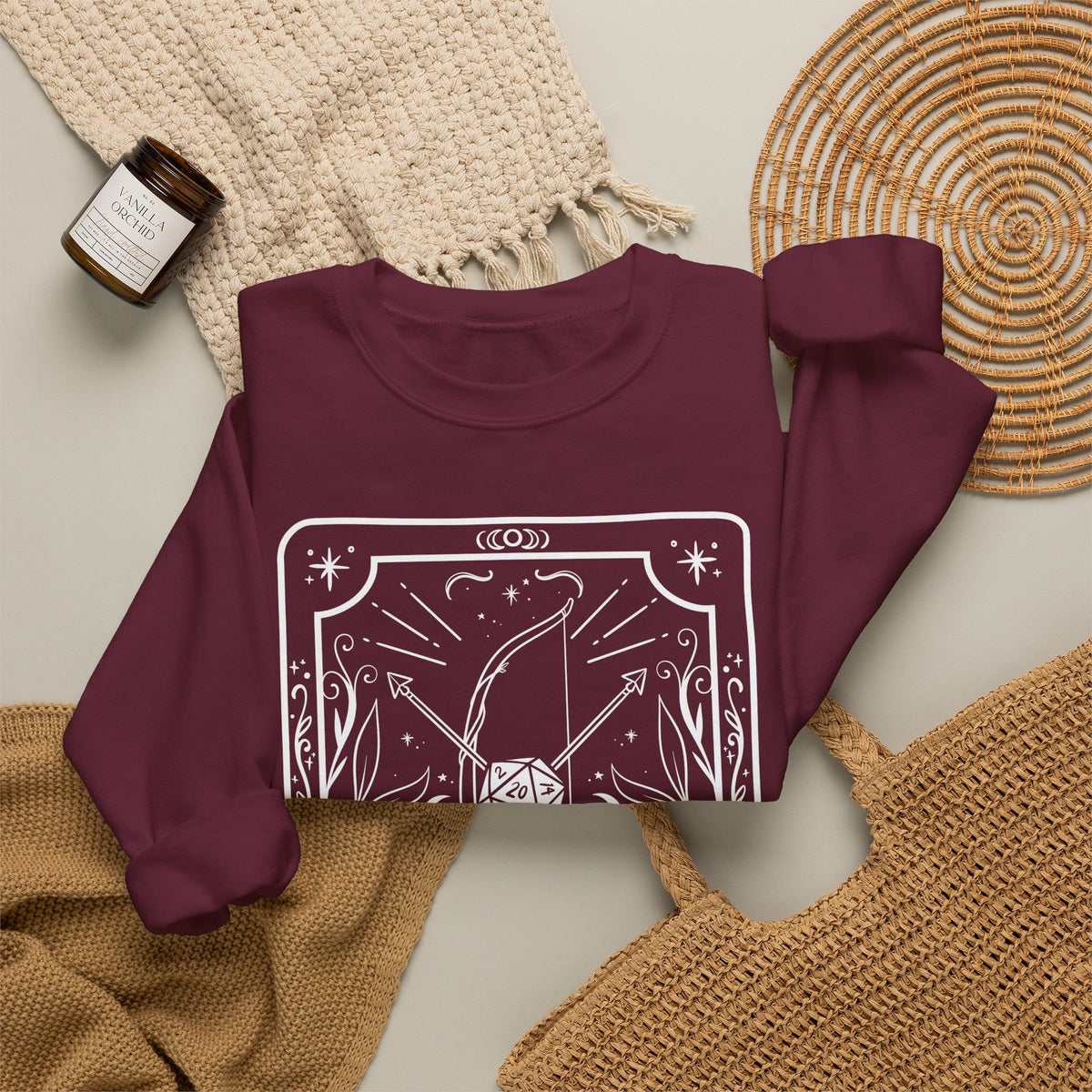 Ranger Tarot Card Gildan Sweatshirt Shirt | TTRPG Character Class Crewneck
