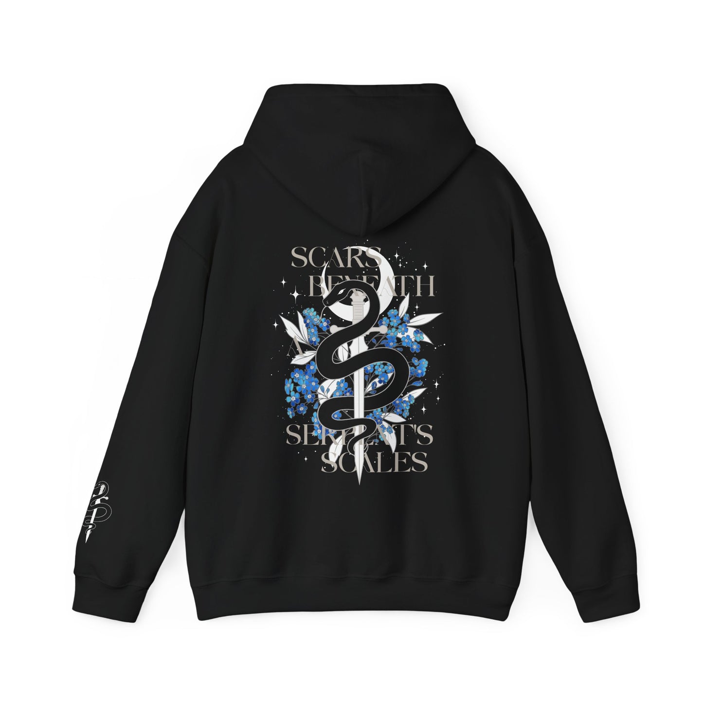 Tell The Stars Scars Beneath a Serpent’s Scales Two-Sided Hoodie | Officially Licensed Nicole Platania Romantasy Hoodie