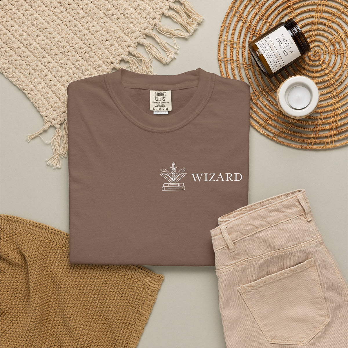 Wizard Tarot Card Comfort Colors Shirt | TTRPG Character Class Tee