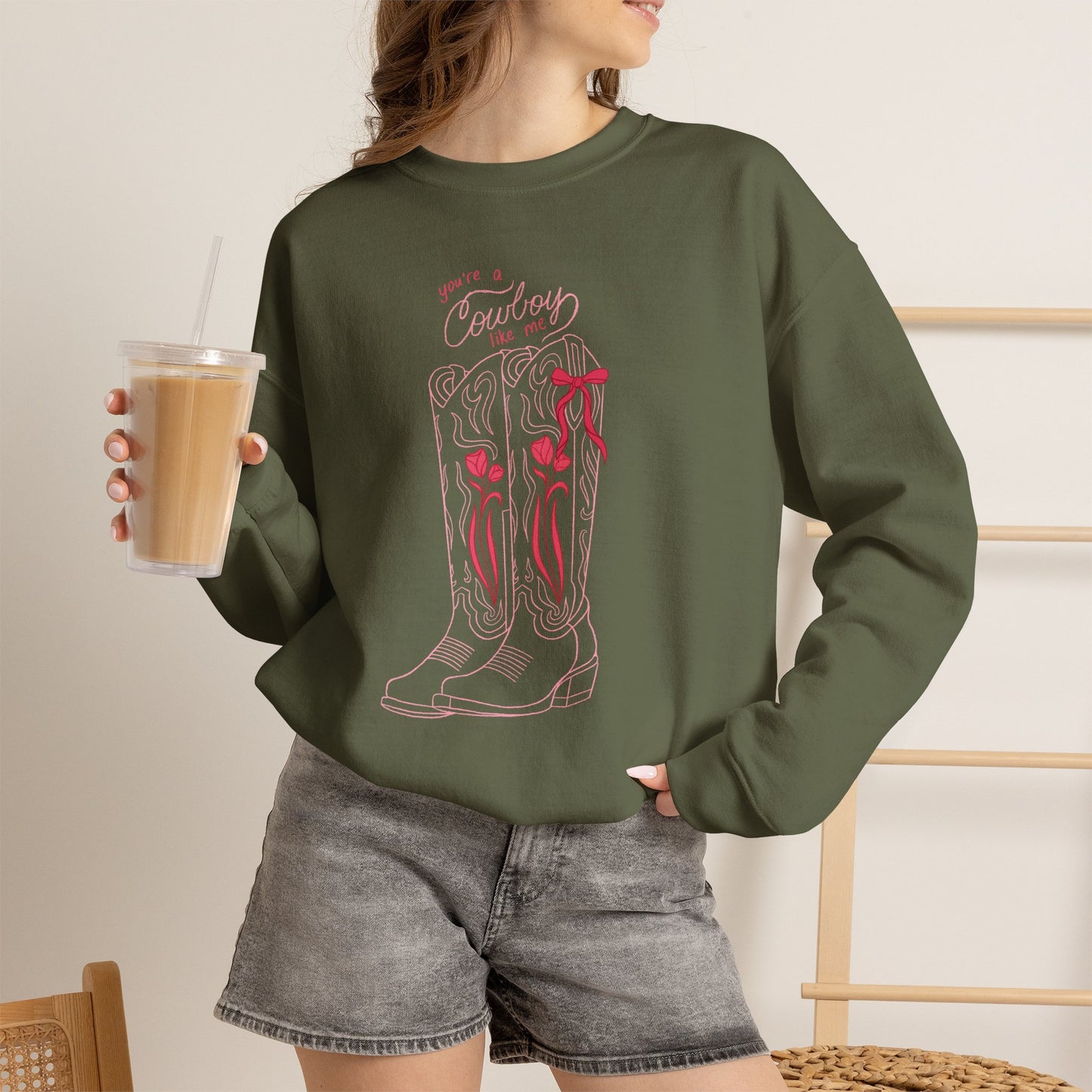 You’re a Cowboy Like Me Sweatshirt | Cowboy Romance Crewneck