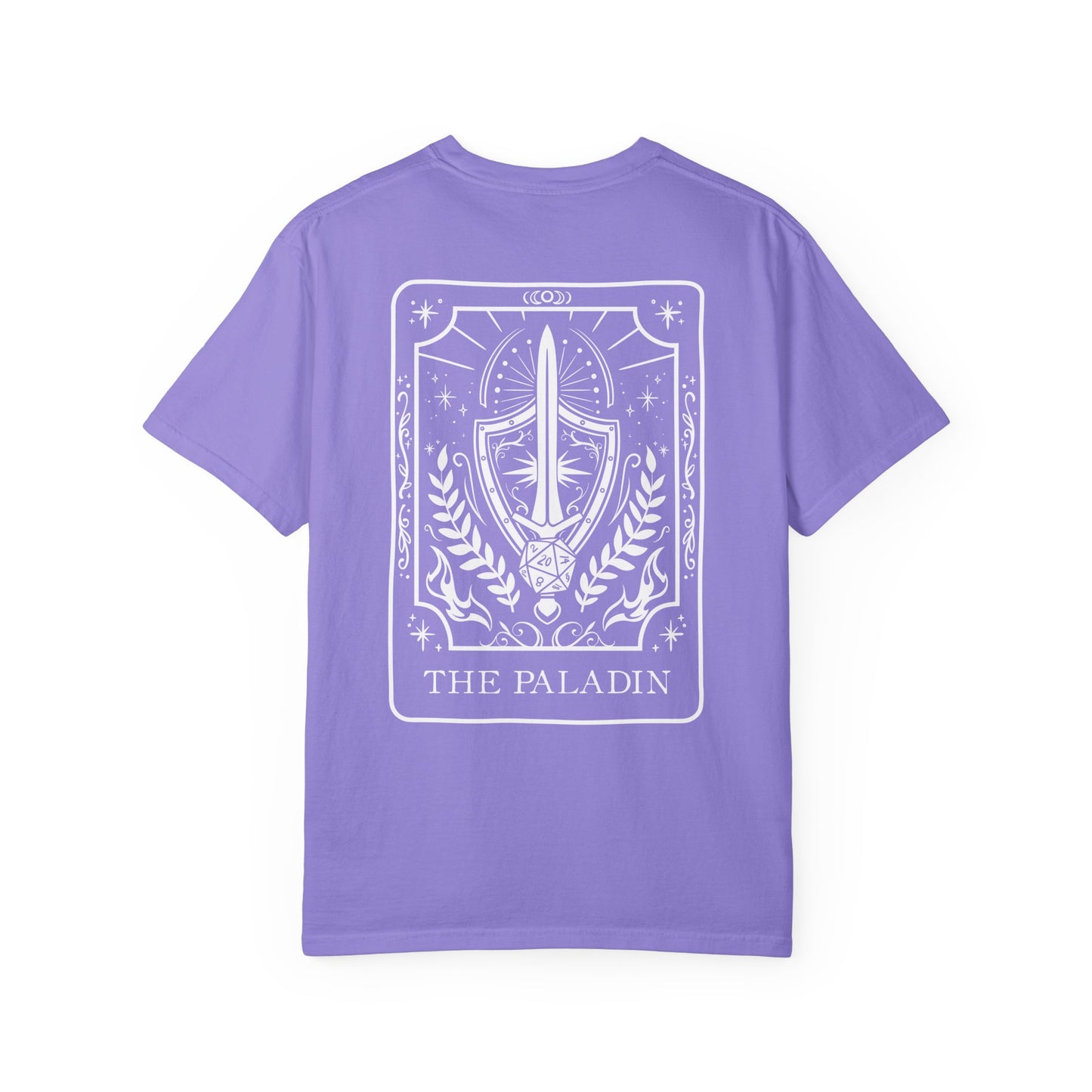 Paladin Tarot Card Comfort Colors Shirt | TTRPG Character Class Tee