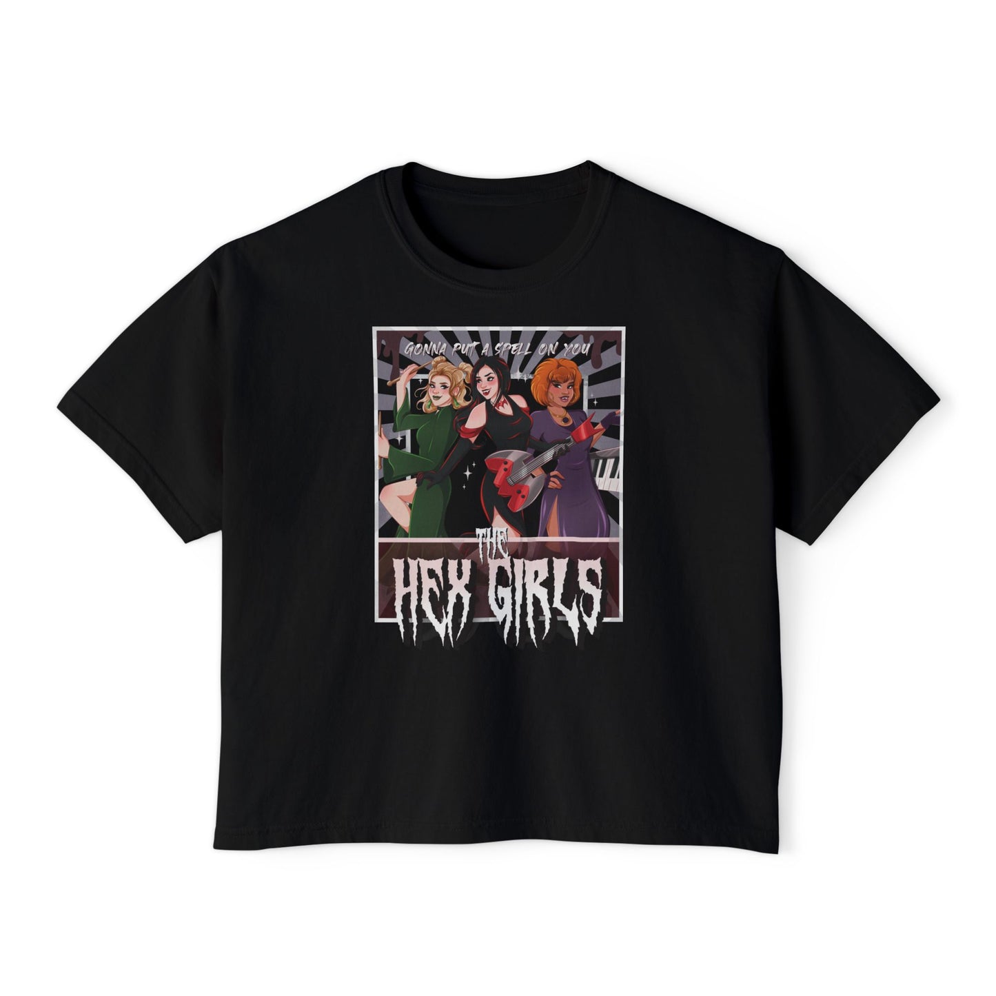 2-Sided Witchy Girl Band Tee — Boxy Fit