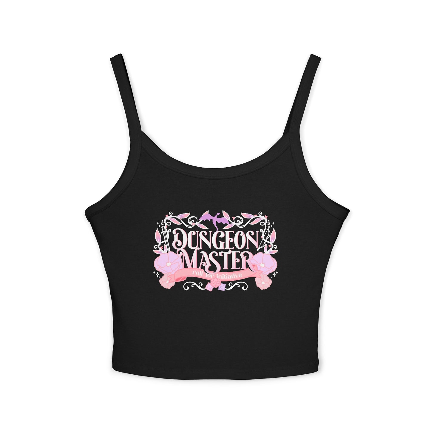 Dungeon Master Bella + Canvas Women’s Spaghetti Strap Micro Rib Tank | Fantasy Tabletop RPG Cami | Gamer Girl Tank Top