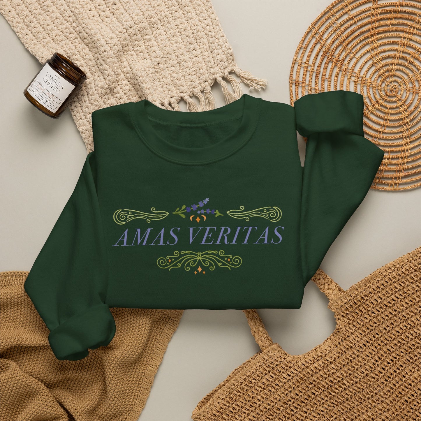 Amas Veritas Witchy Crewneck Sweatshirt