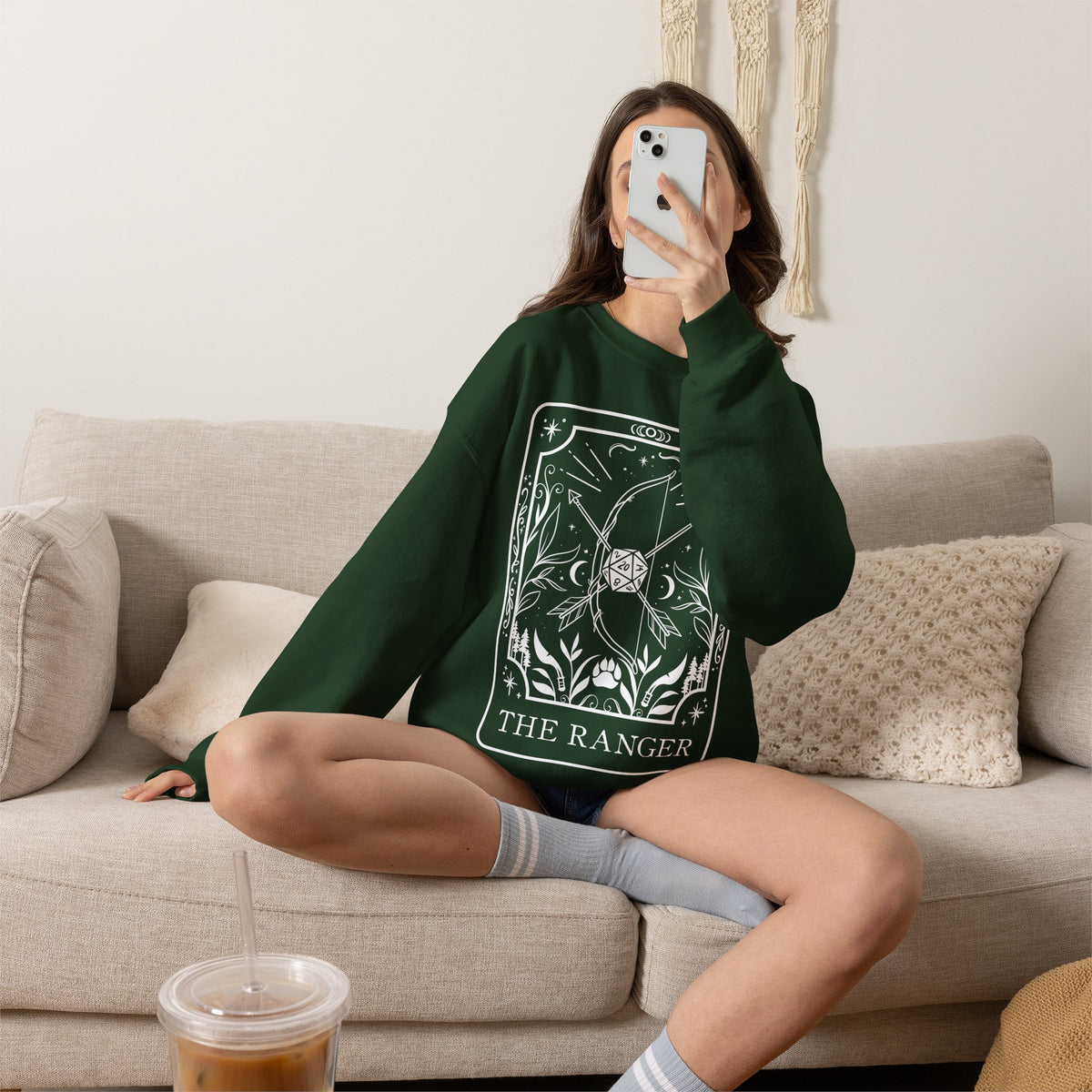 Ranger Tarot Card Gildan Sweatshirt Shirt | TTRPG Character Class Crewneck