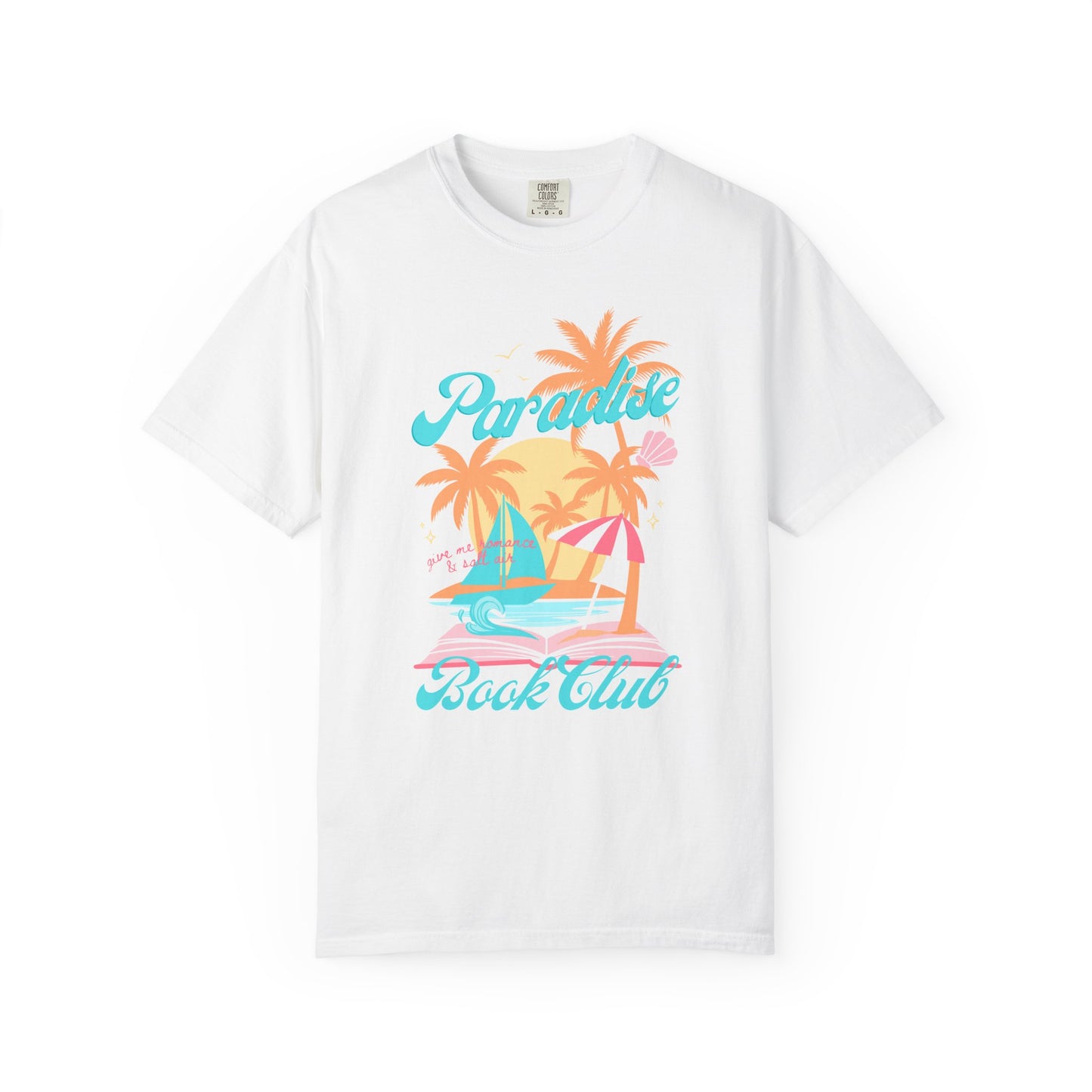 Paradise Book Club Tropical T-shirt, Summer Reading, Bookish Vacation Gift