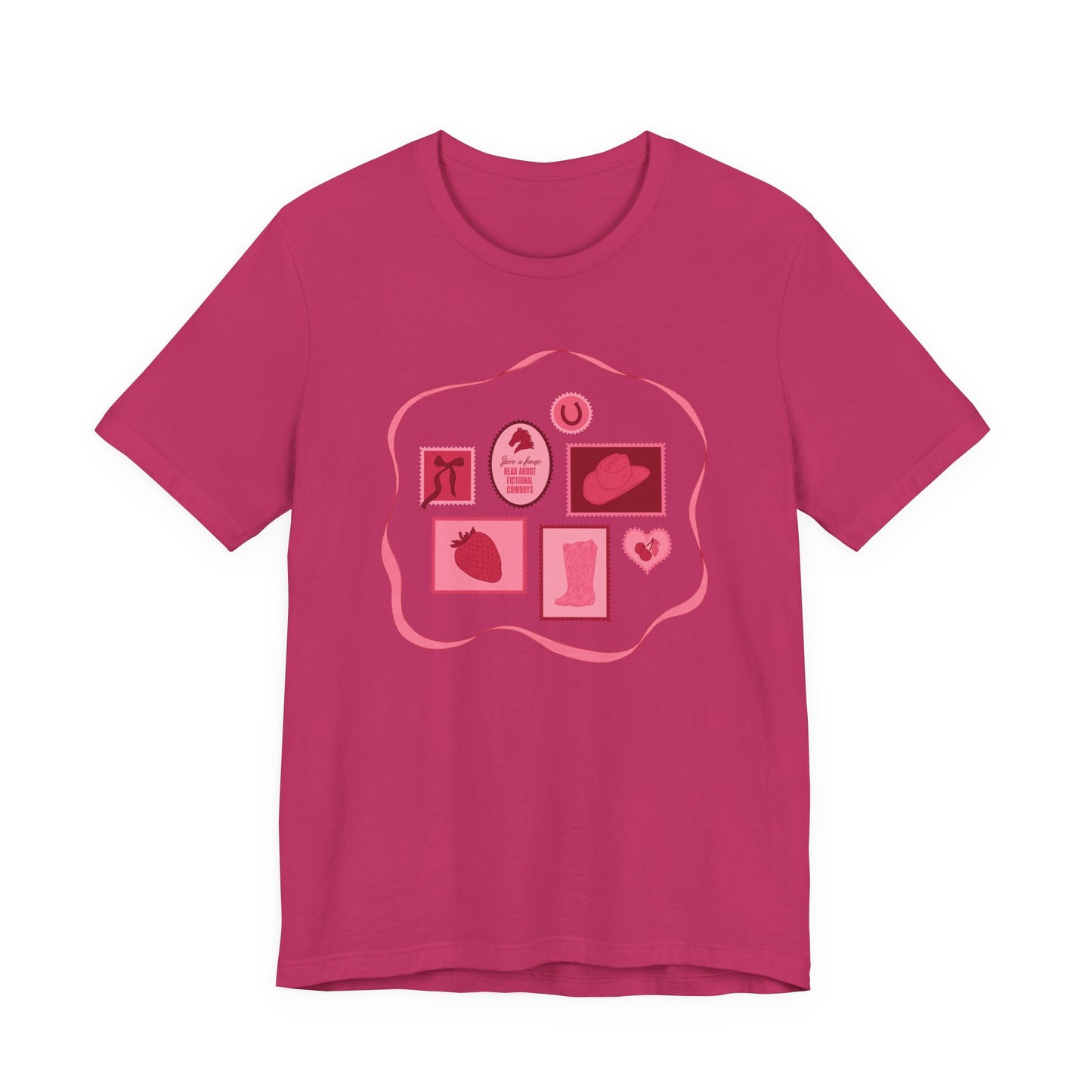 Save a Horse, Read About Fictional Cowboys Bella + Canvas Tee | Cowboy Romance Shir