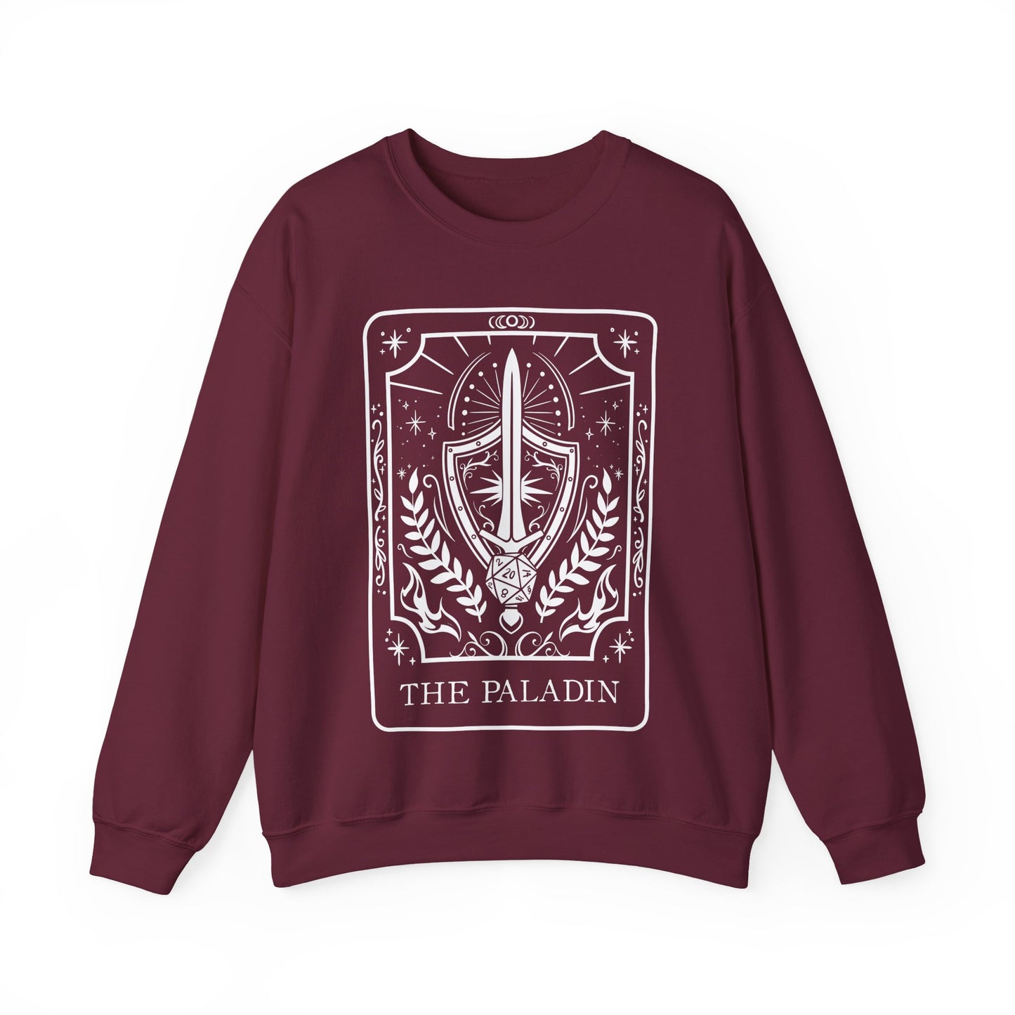 Paladin Tarot Card Gildan Sweatshirt Shirt | TTRPG Character Class Crewneck