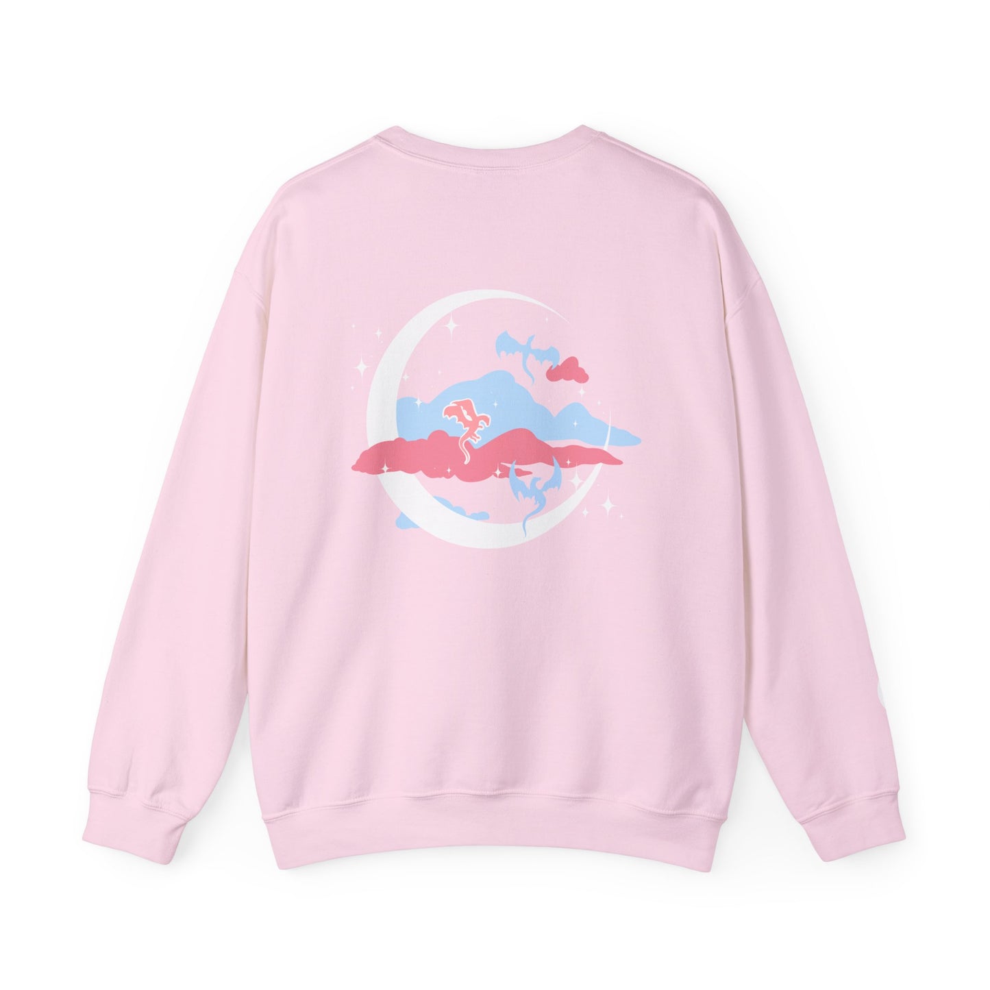 Celestial Dragons Fantasy Sweatshirt | Pastel Dragon Crewneck | Gift for Fantasy Lovers