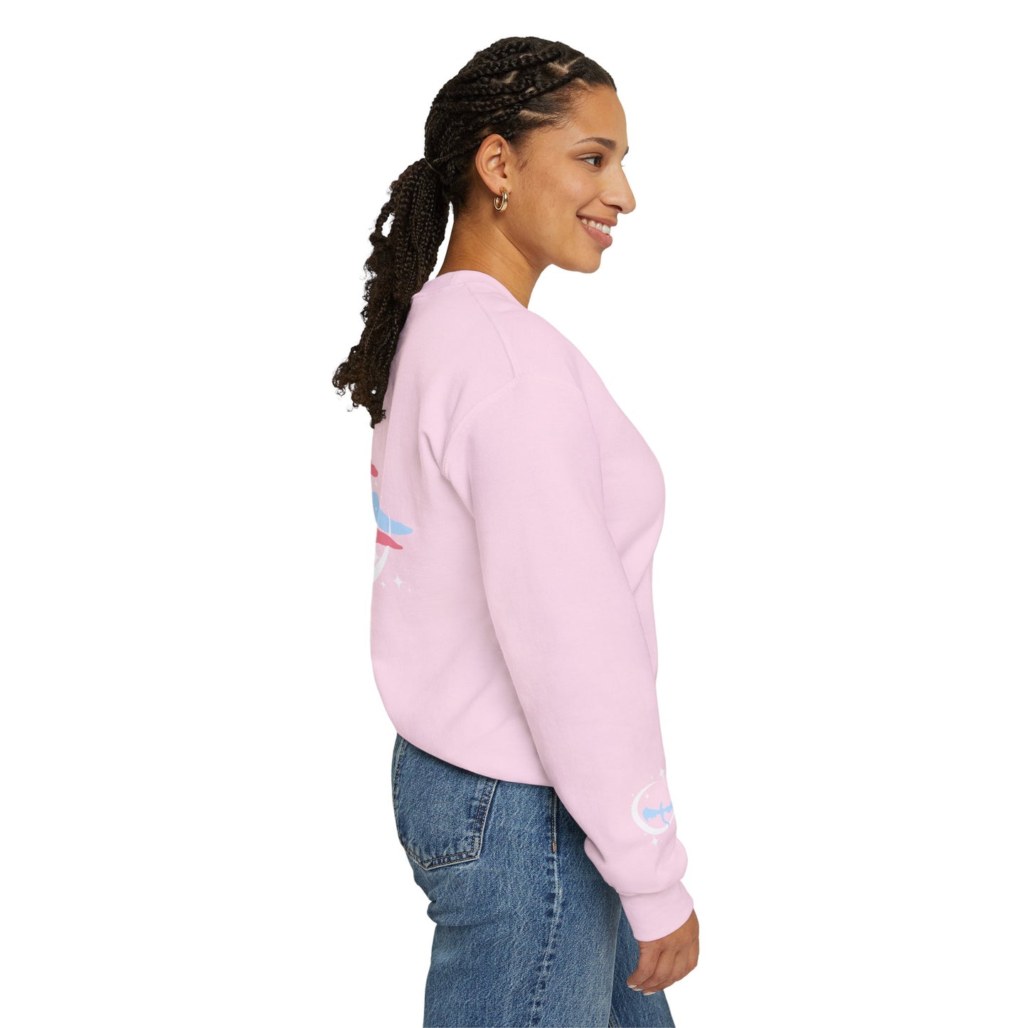 Celestial Dragons Fantasy Sweatshirt | Pastel Dragon Crewneck | Gift for Fantasy Lovers