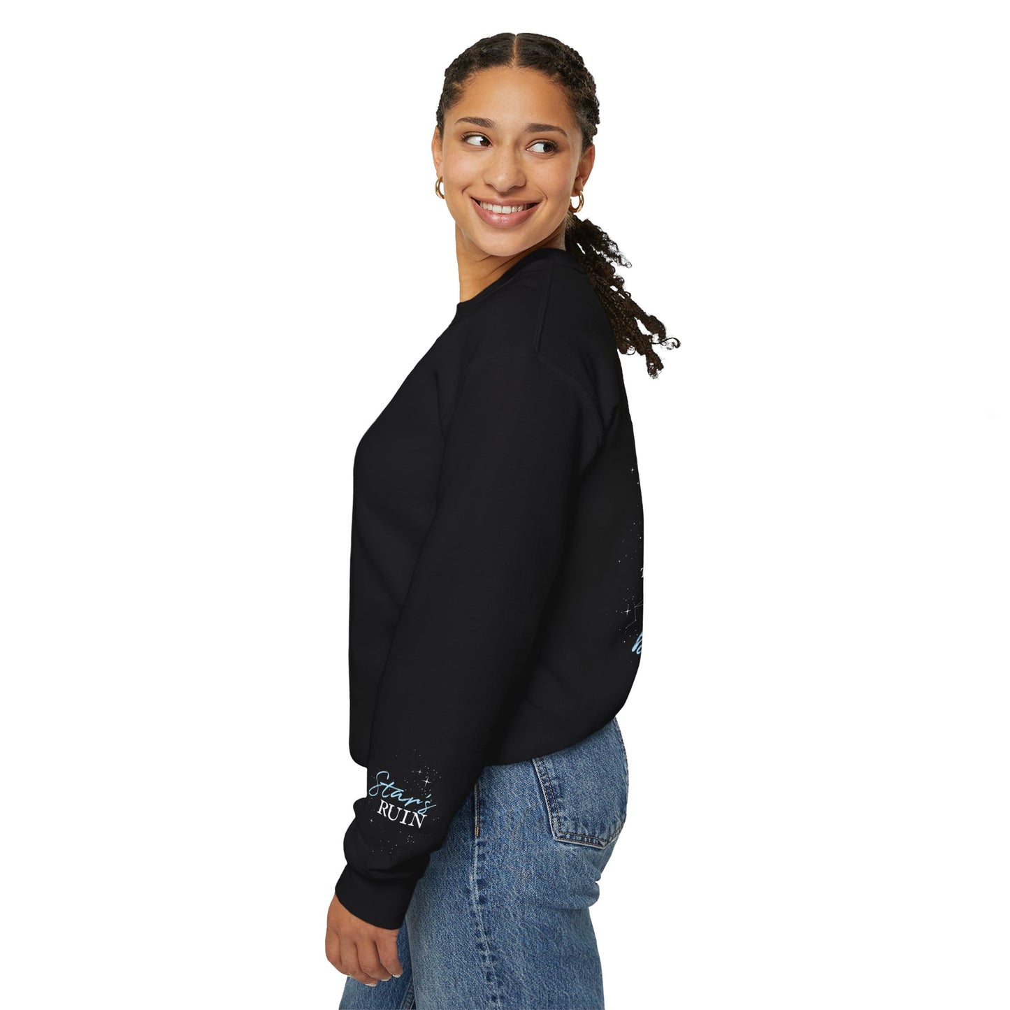 Tell the Stars Sweatshirt | Officially Licensed Scars Beneath a Serpent’s Scales Crewneck with Sleeve Details