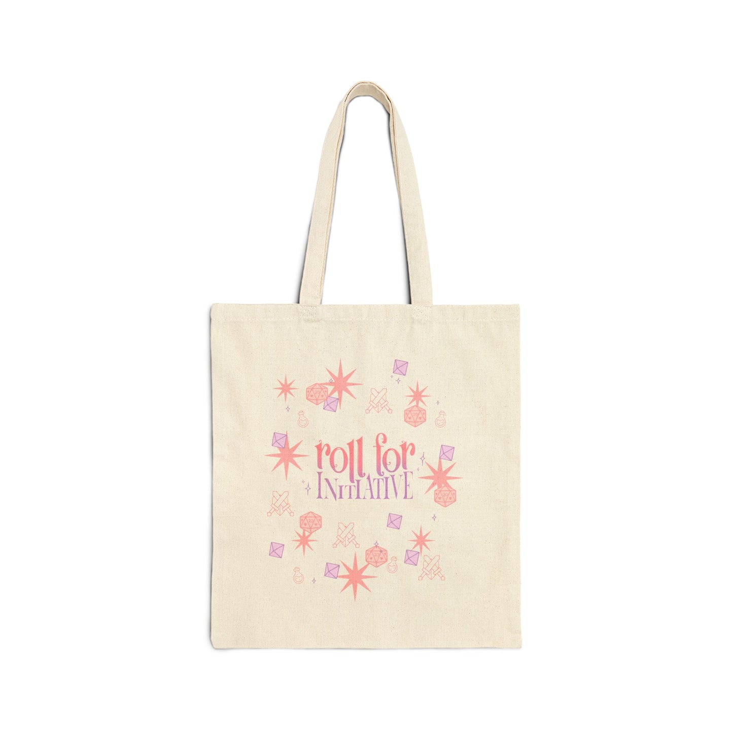 Roll for Initiative D&D Cotton Canvas Tote Bag