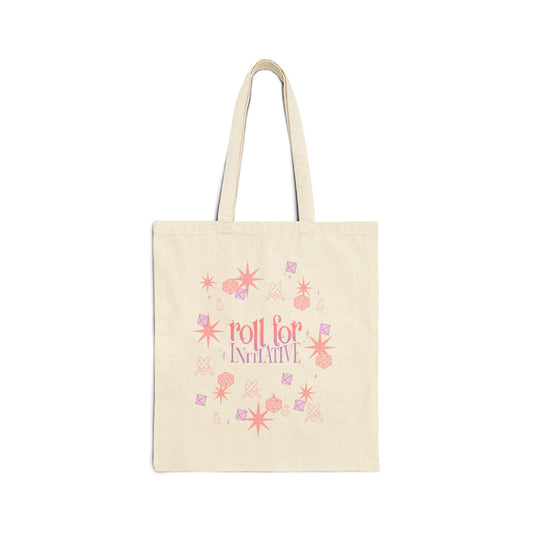 Roll for Initiative D&D Cotton Canvas Tote Bag