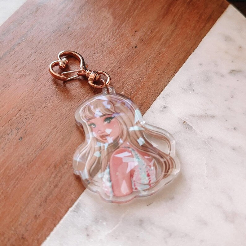 Lover Taylor Holographic Keychain