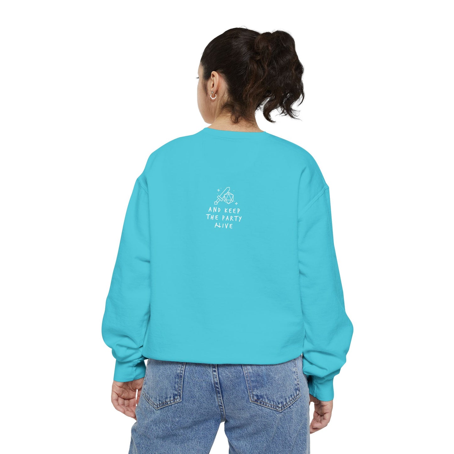 2-Sided Just A Girl Gamer Sweatshirt — Comfort Colors