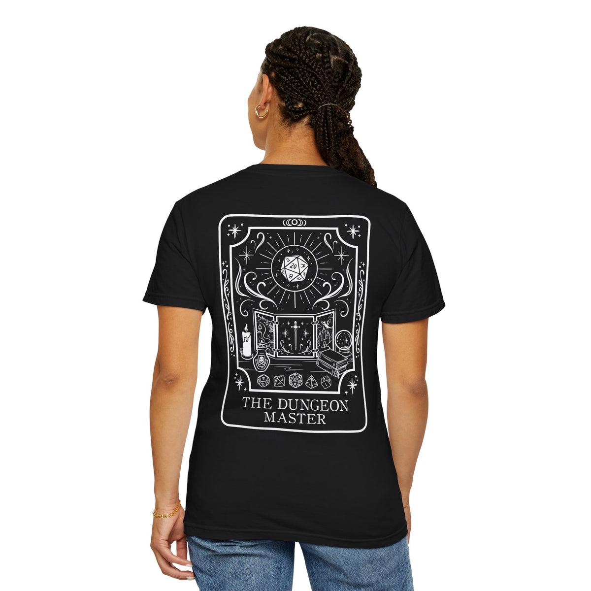 Dungeon Master Tarot Card Comfort Colors Shirt | TTRPG Character Class Tee