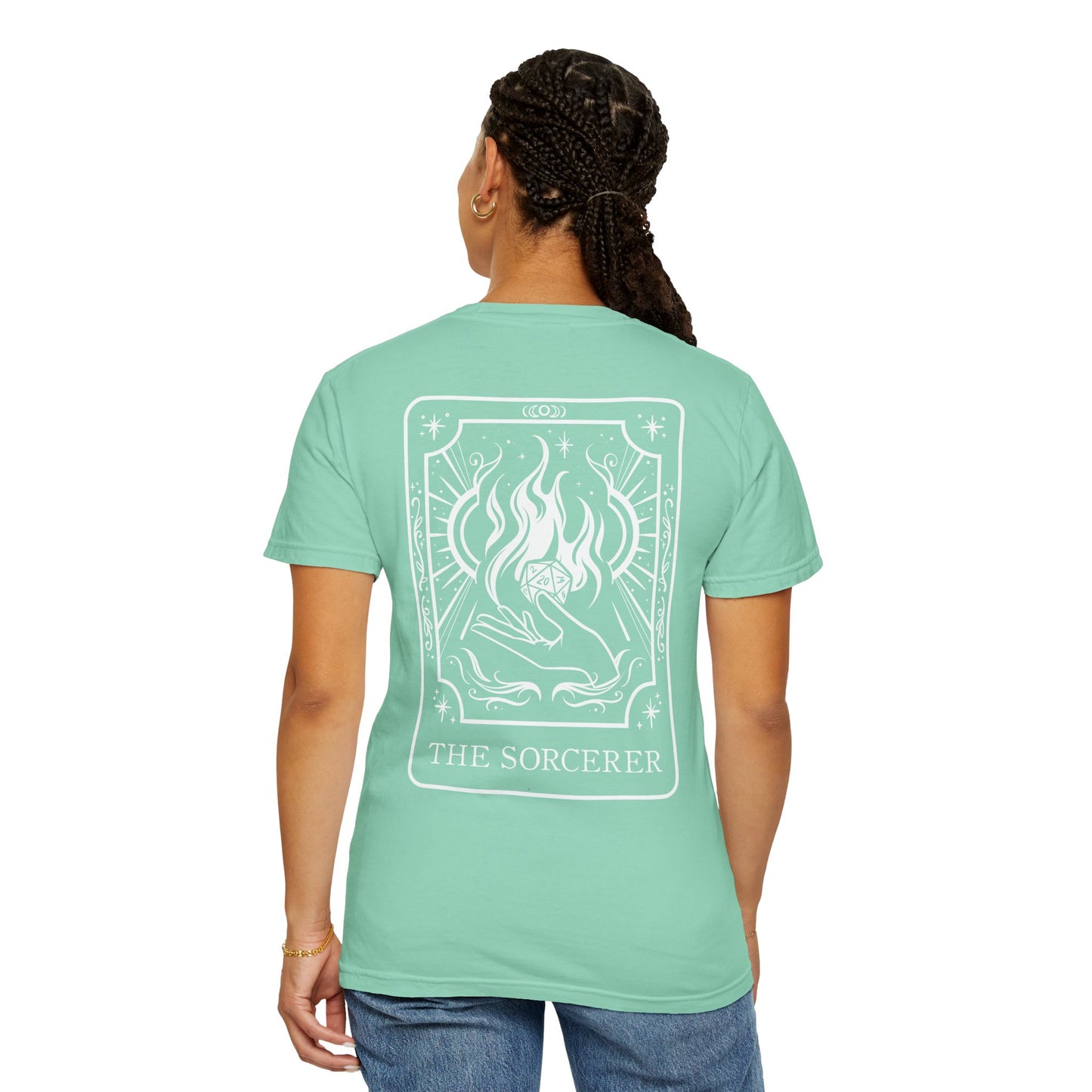 Sorcerer Tarot Card Comfort Colors Shirt | TTRPG Character Class Tee