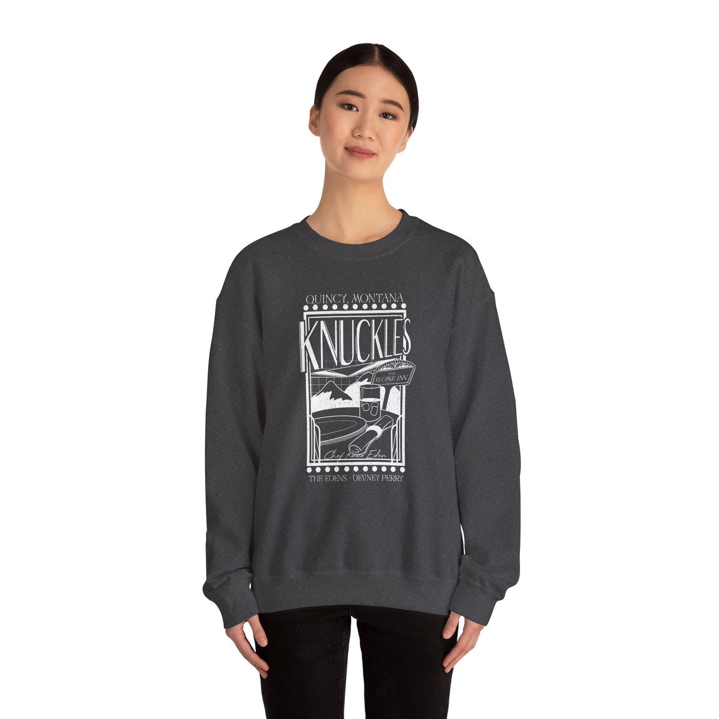 Knuckles Restaurant, The Edens Crewneck Sweatshirt (GILDAN)