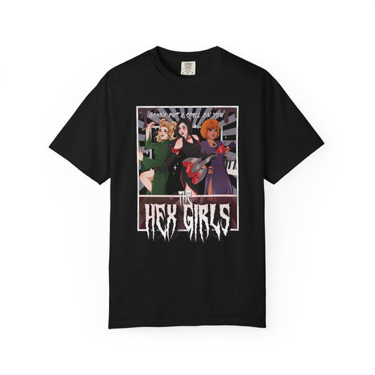 Front Only Witch Girl Band T-Shirt, Spooky Season Graphic Tee