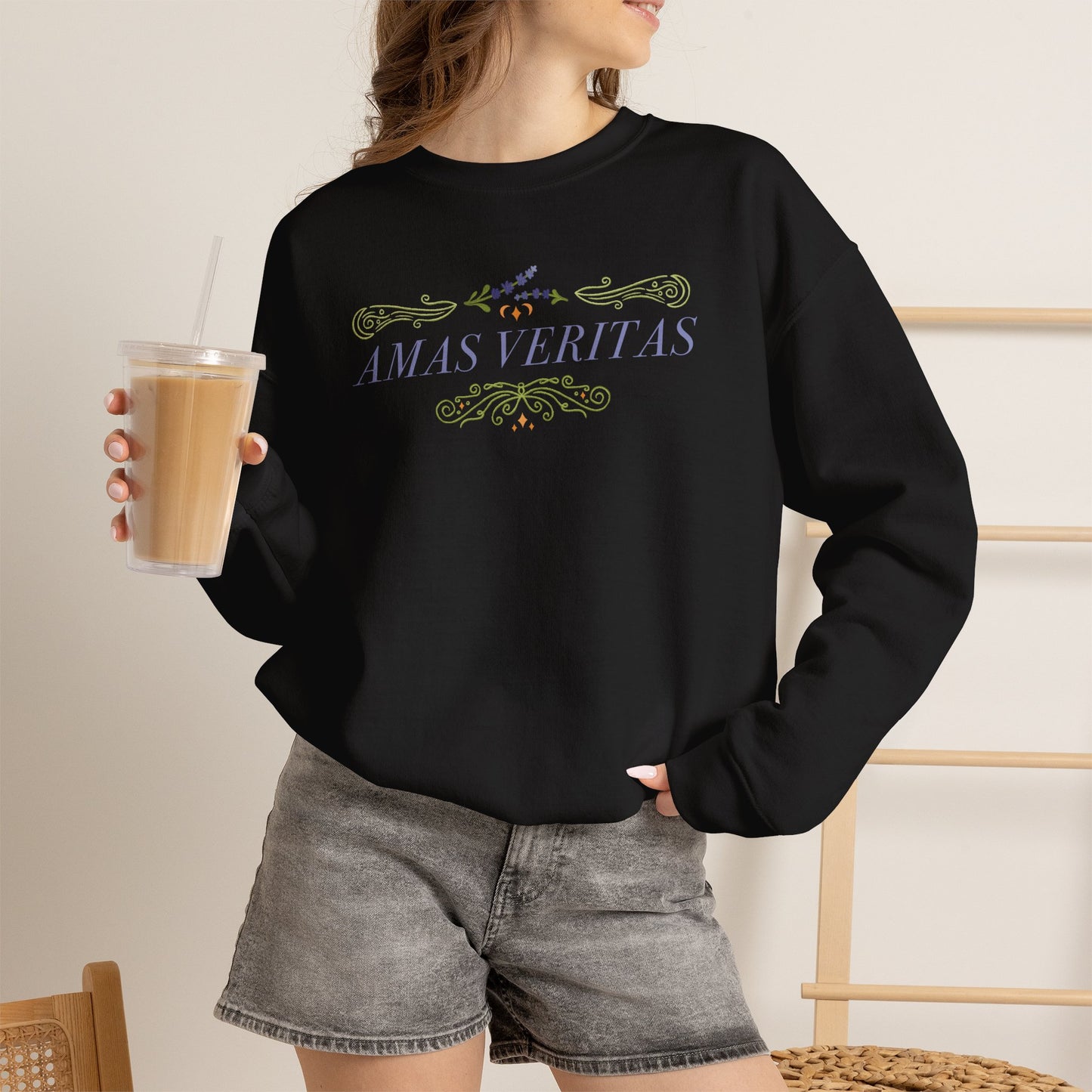 Amas Veritas Witchy Crewneck Sweatshirt