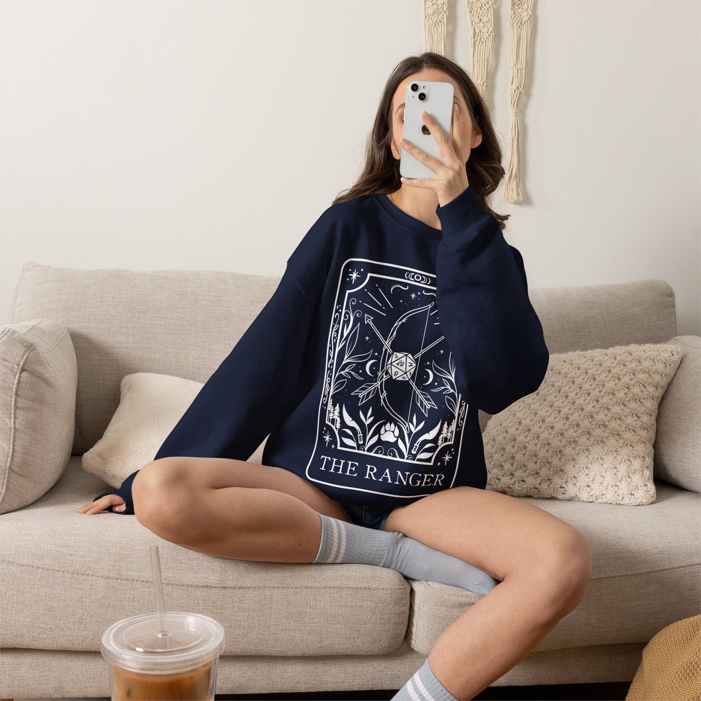 Ranger Tarot Card Gildan Sweatshirt Shirt | TTRPG Character Class Crewneck
