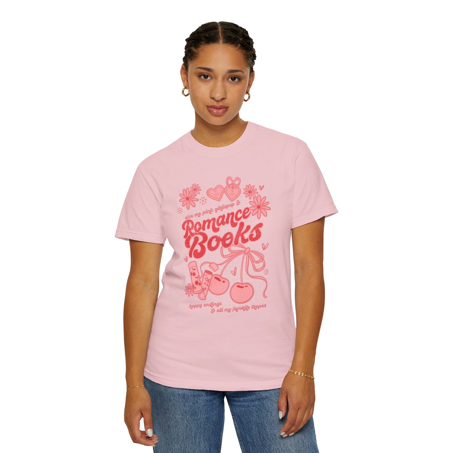 Give Me Romance Books T-shirt, Reader Gift, Bookish Merch, Book Club Romance Tropes