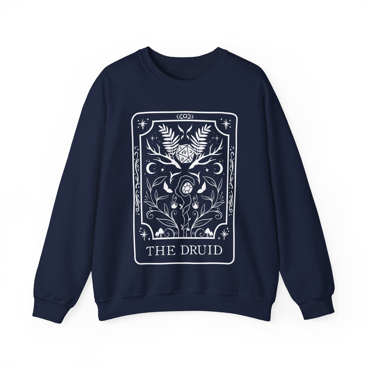 Druid Tarot Card Gildan Sweatshirt Shirt | TTRPG Character Class Crewneck