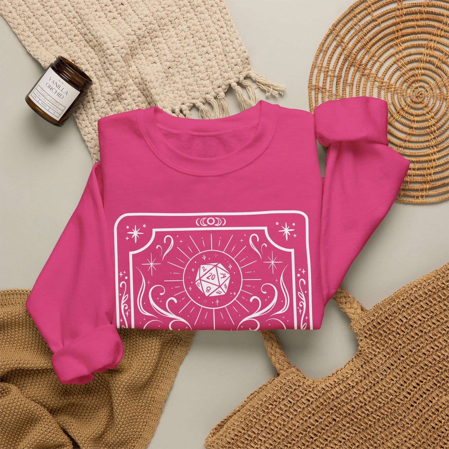 Dungeon Master Tarot Card Gildan Sweatshirt Shirt | TTRPG Character Class Crewneck