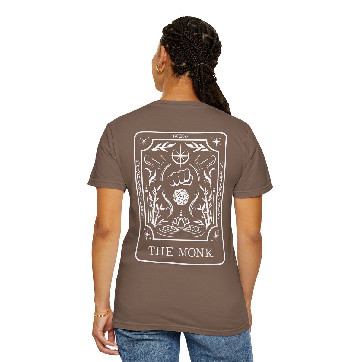 Monk Tarot Card Comfort Colors Shirt | TTRPG Character Class Tee