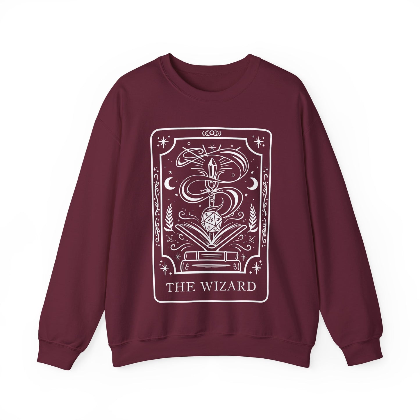 Wizard Tarot Card Gildan Sweatshirt Shirt | TTRPG Character Class Crewneck