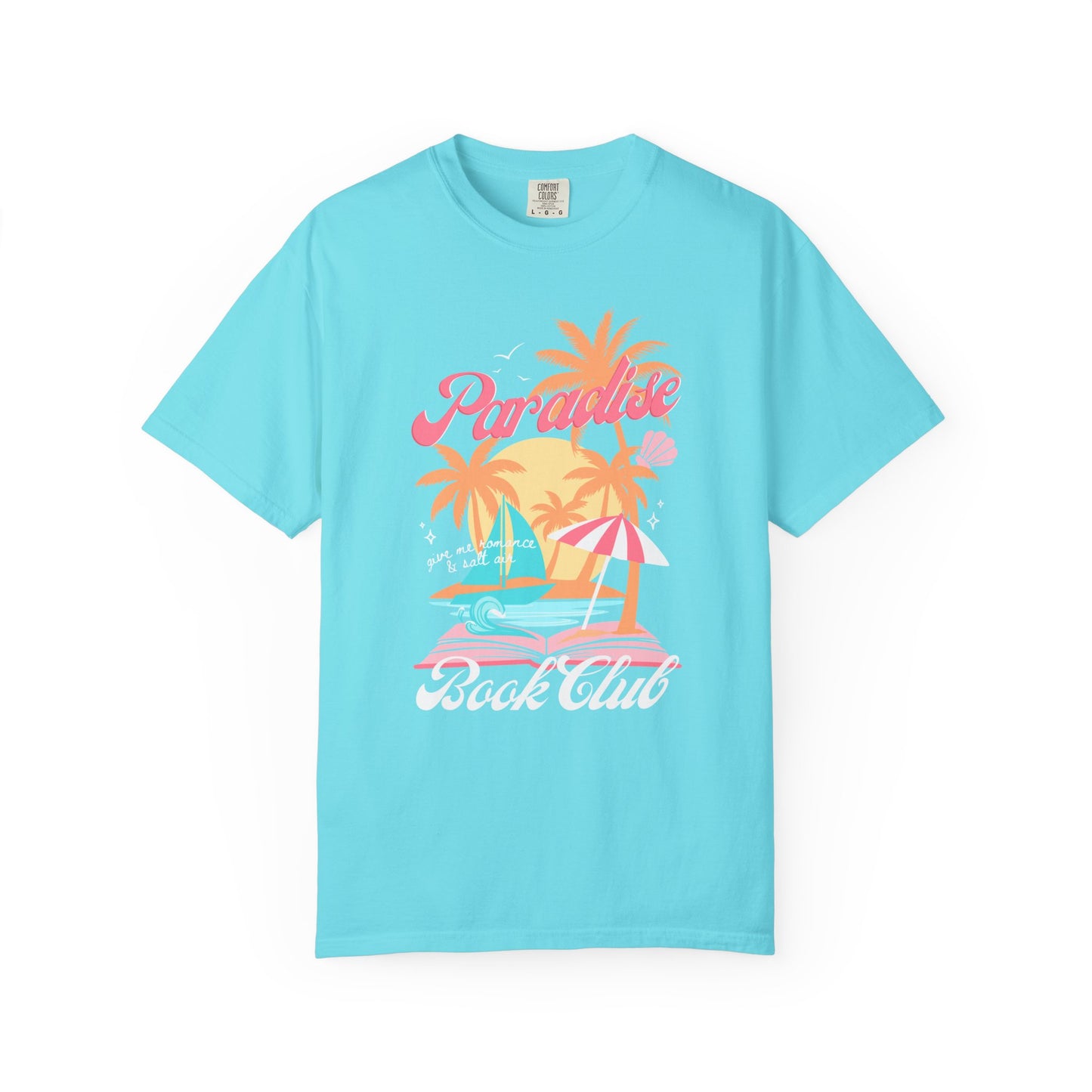 Paradise Book Club Tropical T-shirt, Summer Reading, Bookish Vacation Gift