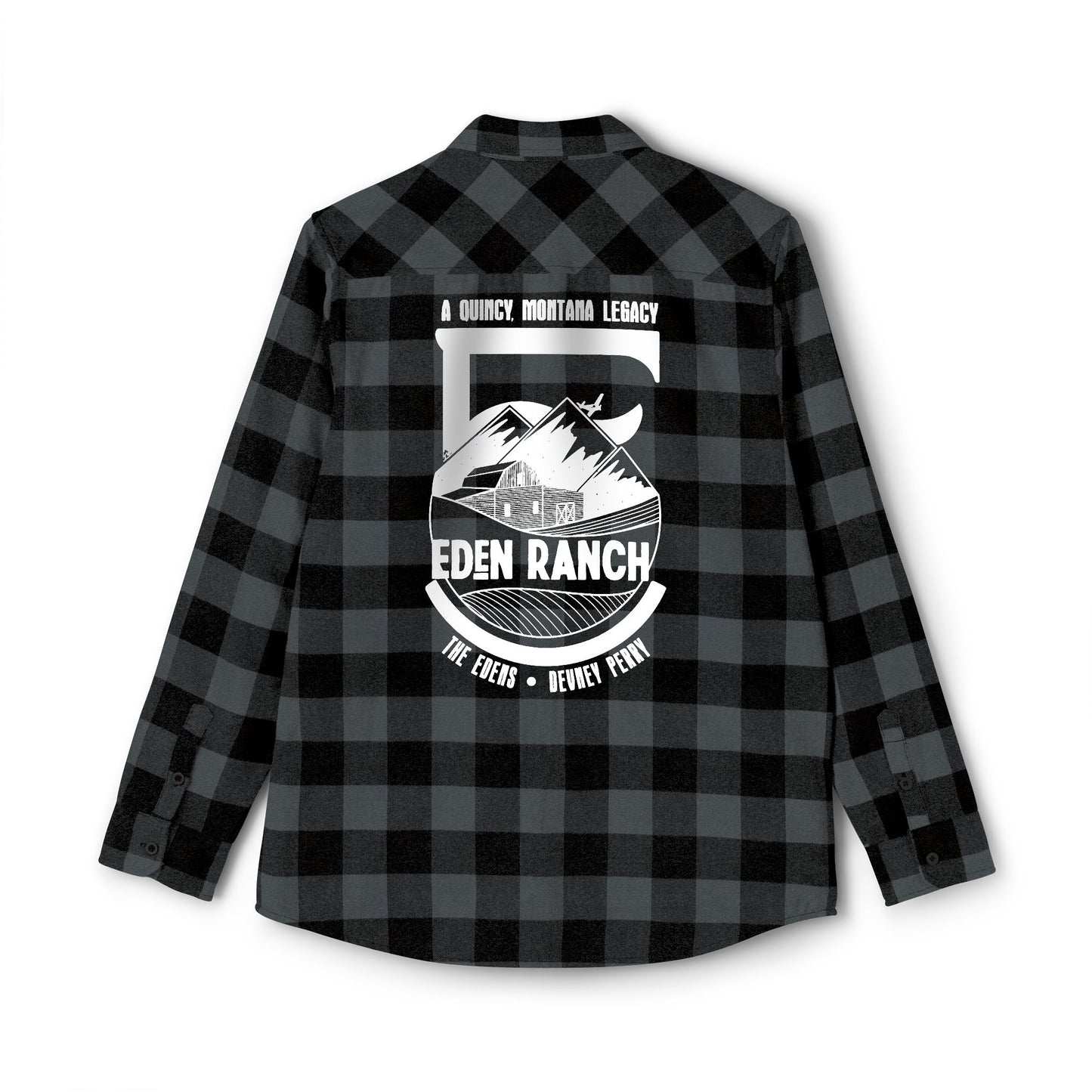 Eden Ranch Plaid Flannel Shirt – Back Print