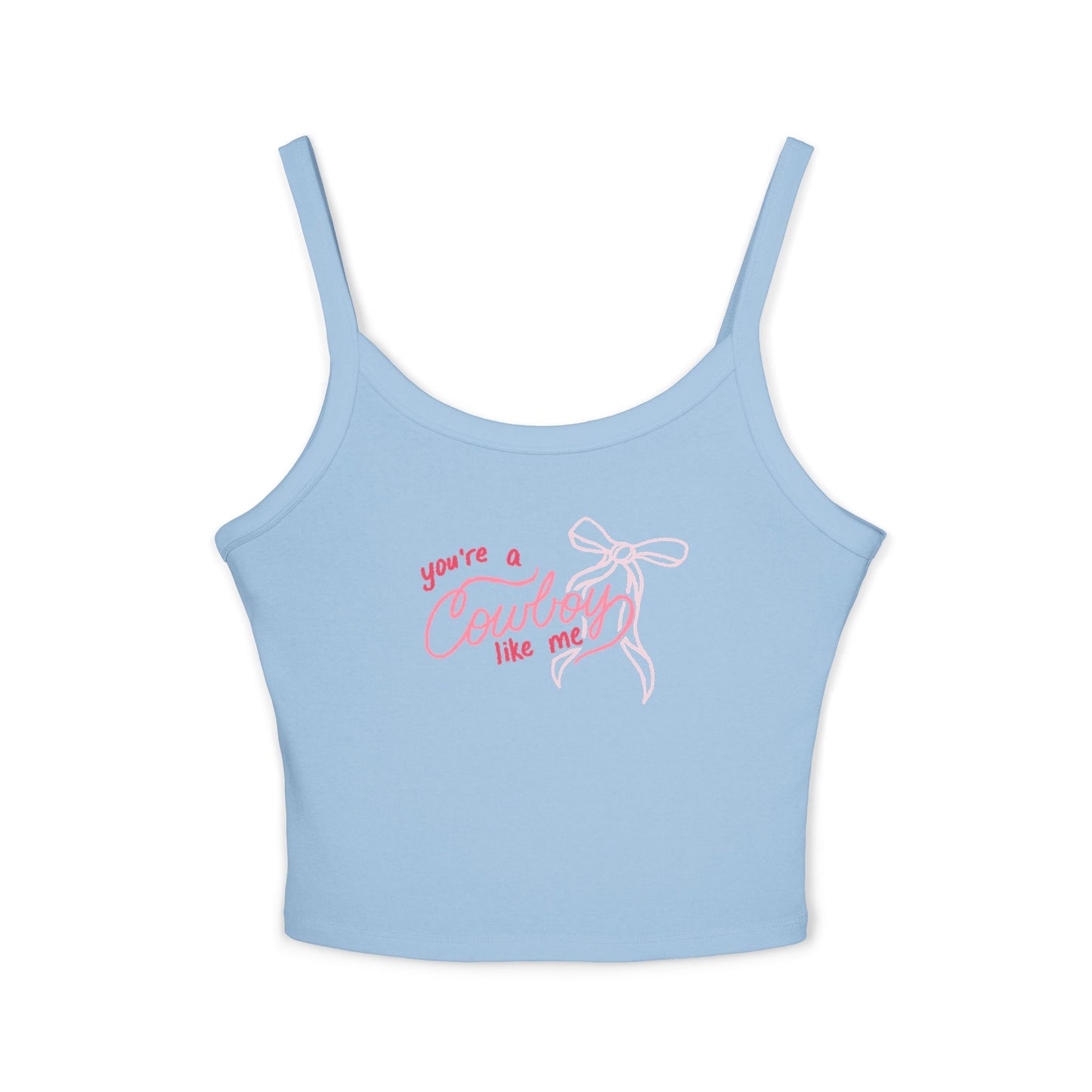 You’re a Cowboy Like Me Cropped Tank Top | Cowboy Romance Graphic Tank