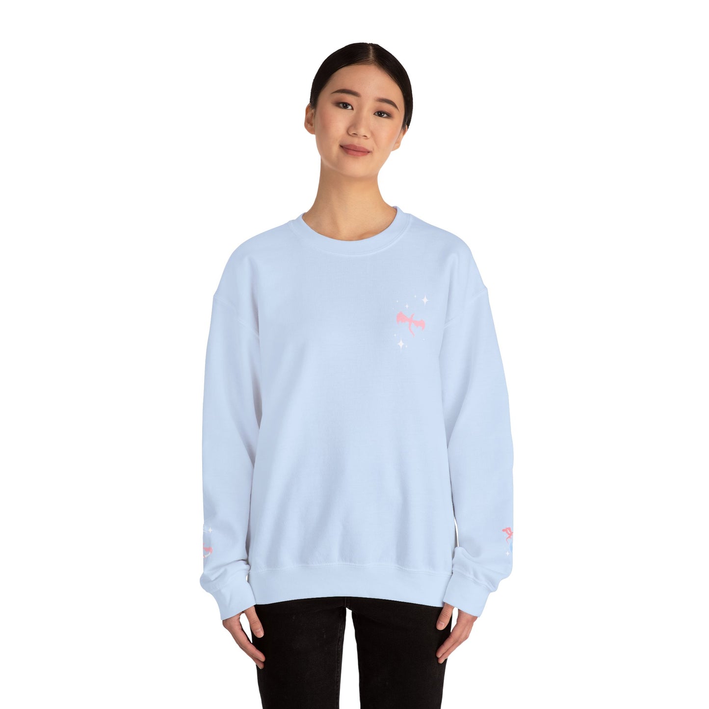 Celestial Dragons Fantasy Sweatshirt | Pastel Dragon Crewneck | Gift for Fantasy Lovers