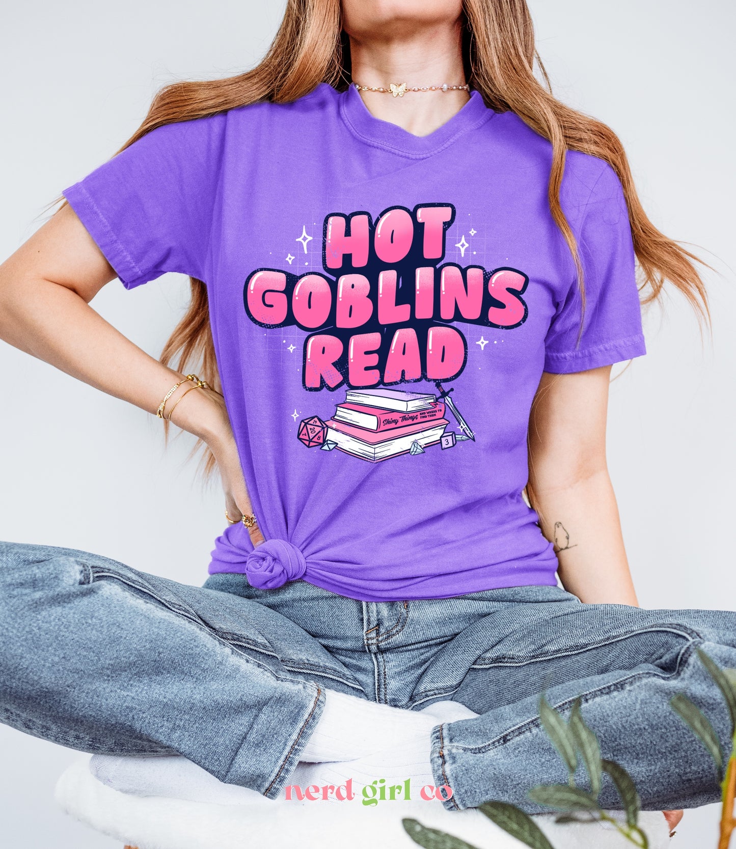 Hot Goblins Read Fantasy Reader Shirt | Book Lover & TTRPG Graphic Tee