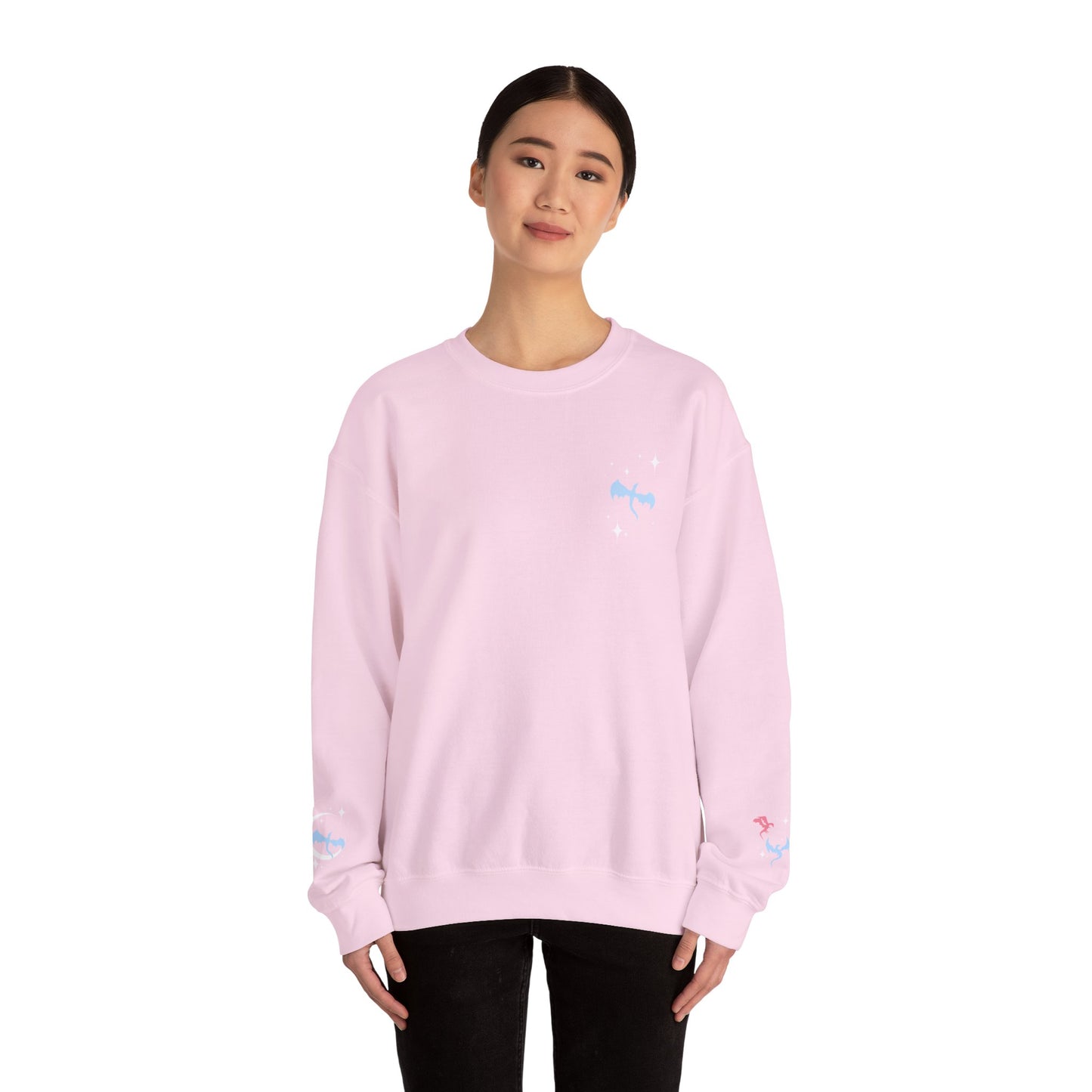 Celestial Dragons Fantasy Sweatshirt | Pastel Dragon Crewneck | Gift for Fantasy Lovers