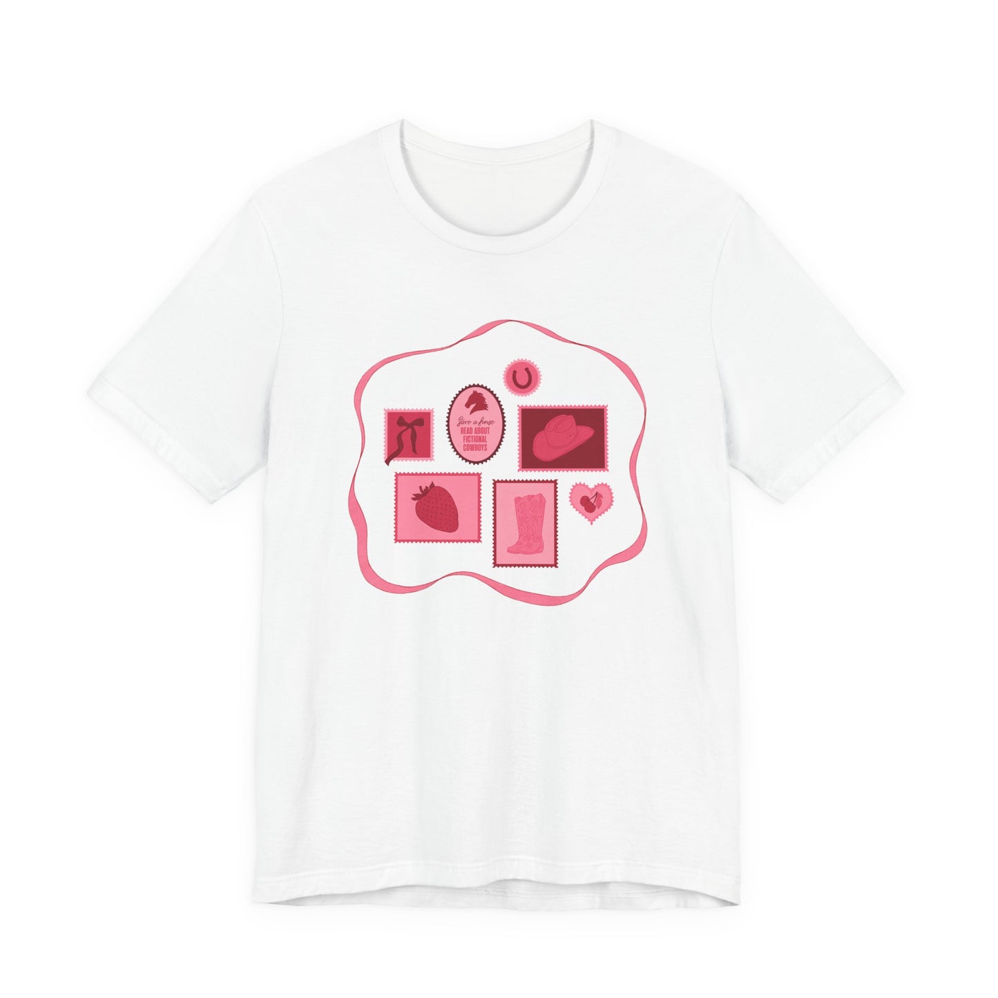 Save a Horse, Read About Fictional Cowboys Bella + Canvas Tee | Cowboy Romance Shir
