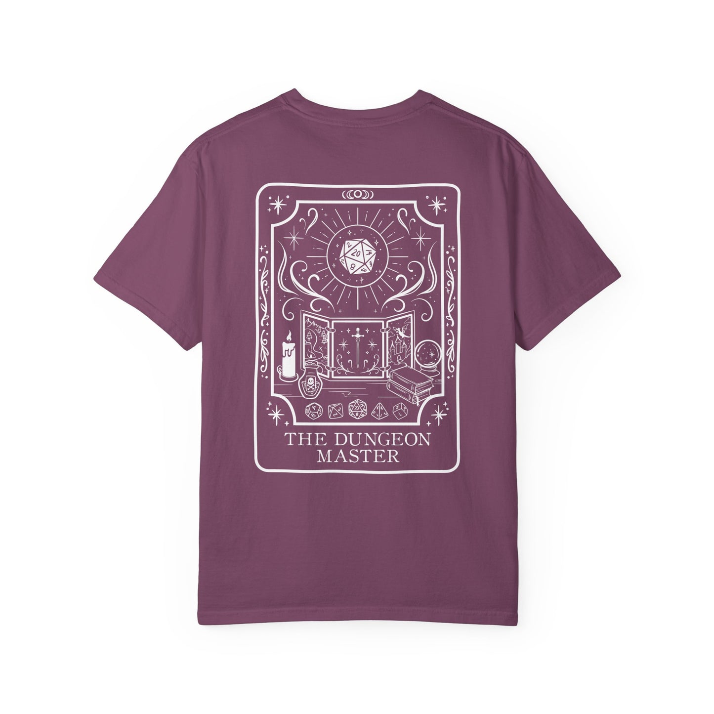 Dungeon Master Tarot Card Comfort Colors Shirt | TTRPG Character Class Tee