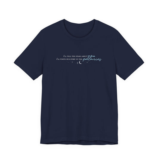 Tell the Stars Bella+Canvas Tee | Officially Licensed Scars Beneath A Serpent’s Scales Nicole Platania Fantasy Romance Shirt
